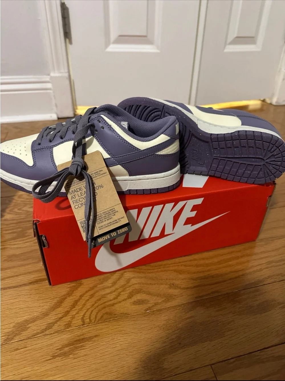 Nike Dunk Low — Purple & Cream Women's Sneakers